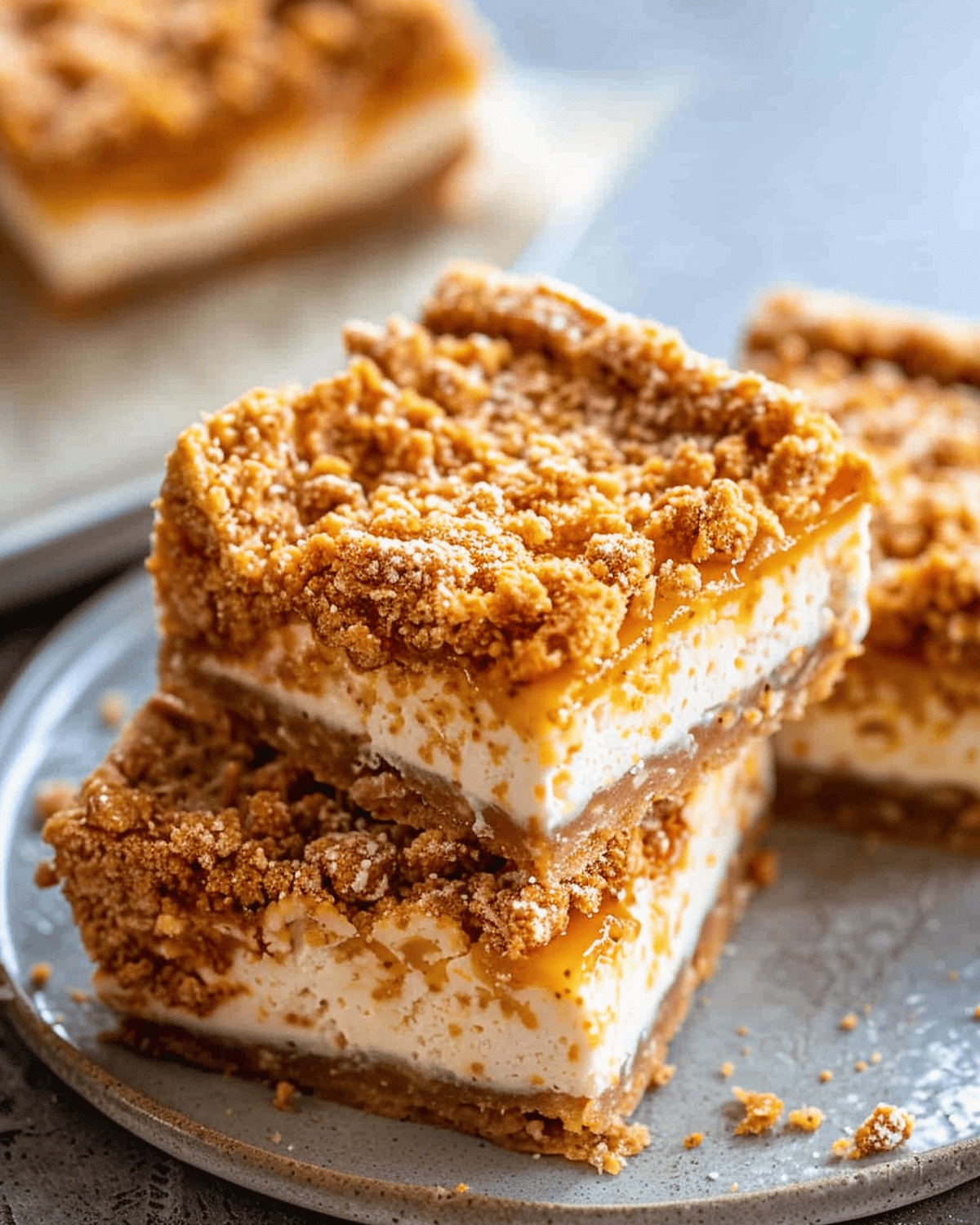 Butterscotch Graham Cracker Cheesecake Bars Recipe