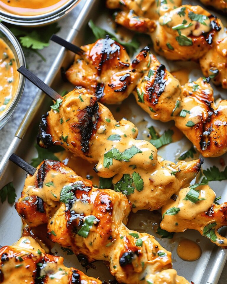 Sizzling Bang Bang Chicken Skewers Recipe