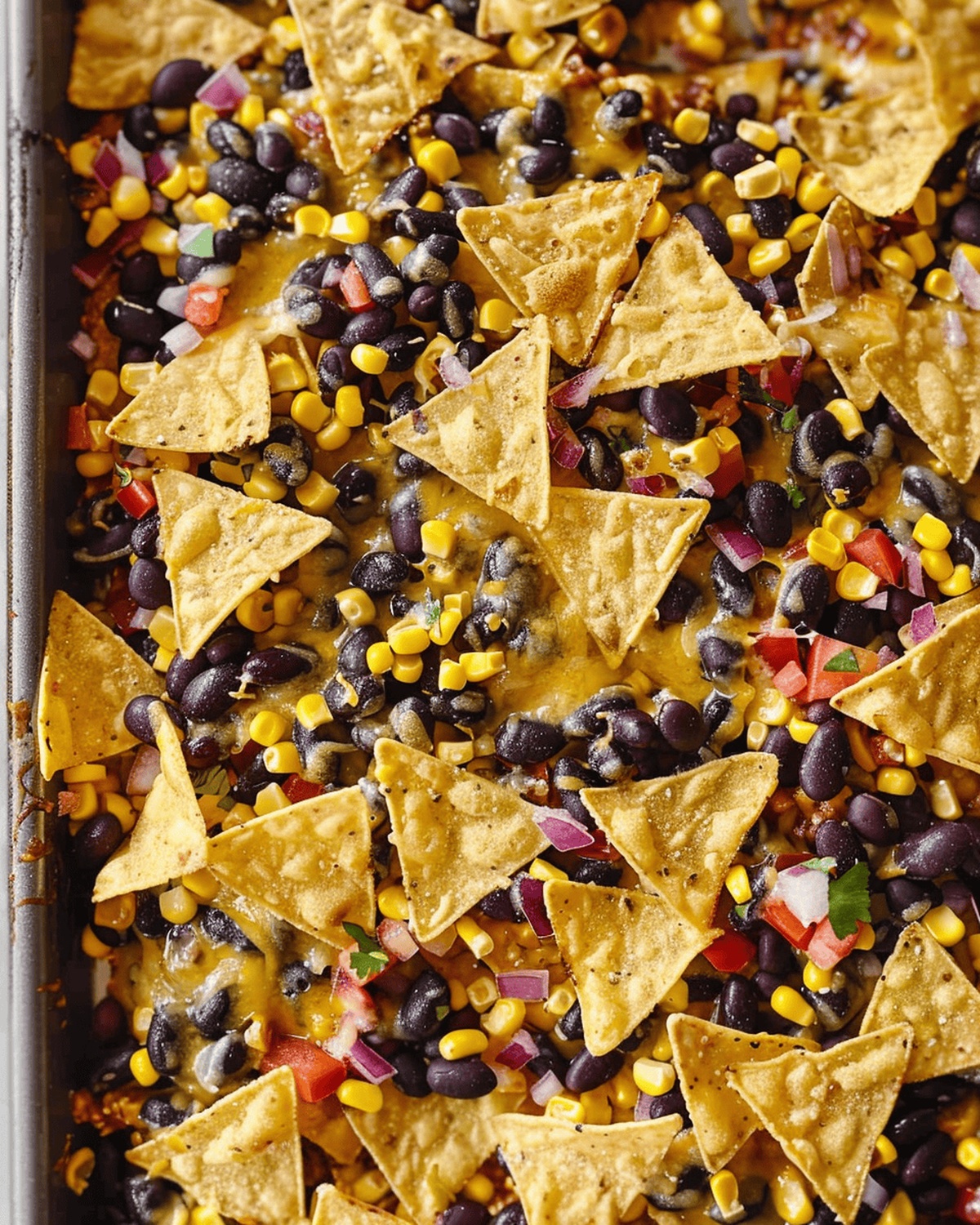 Trader Joes Corn and Black Bean Sheet Pan Nachos Recipe
