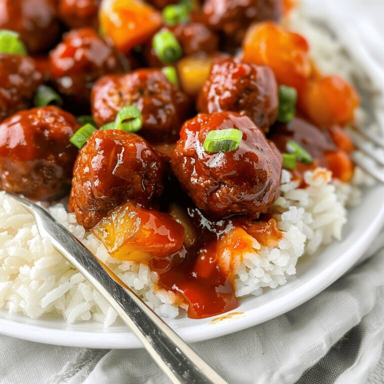 Tropical Bbq Meatball Delight Recipe