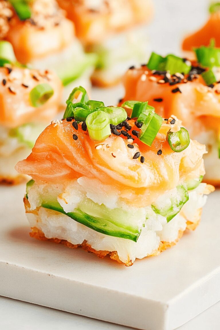 Mouthwatering Crispy Rice with Spicy Salmon Recipe