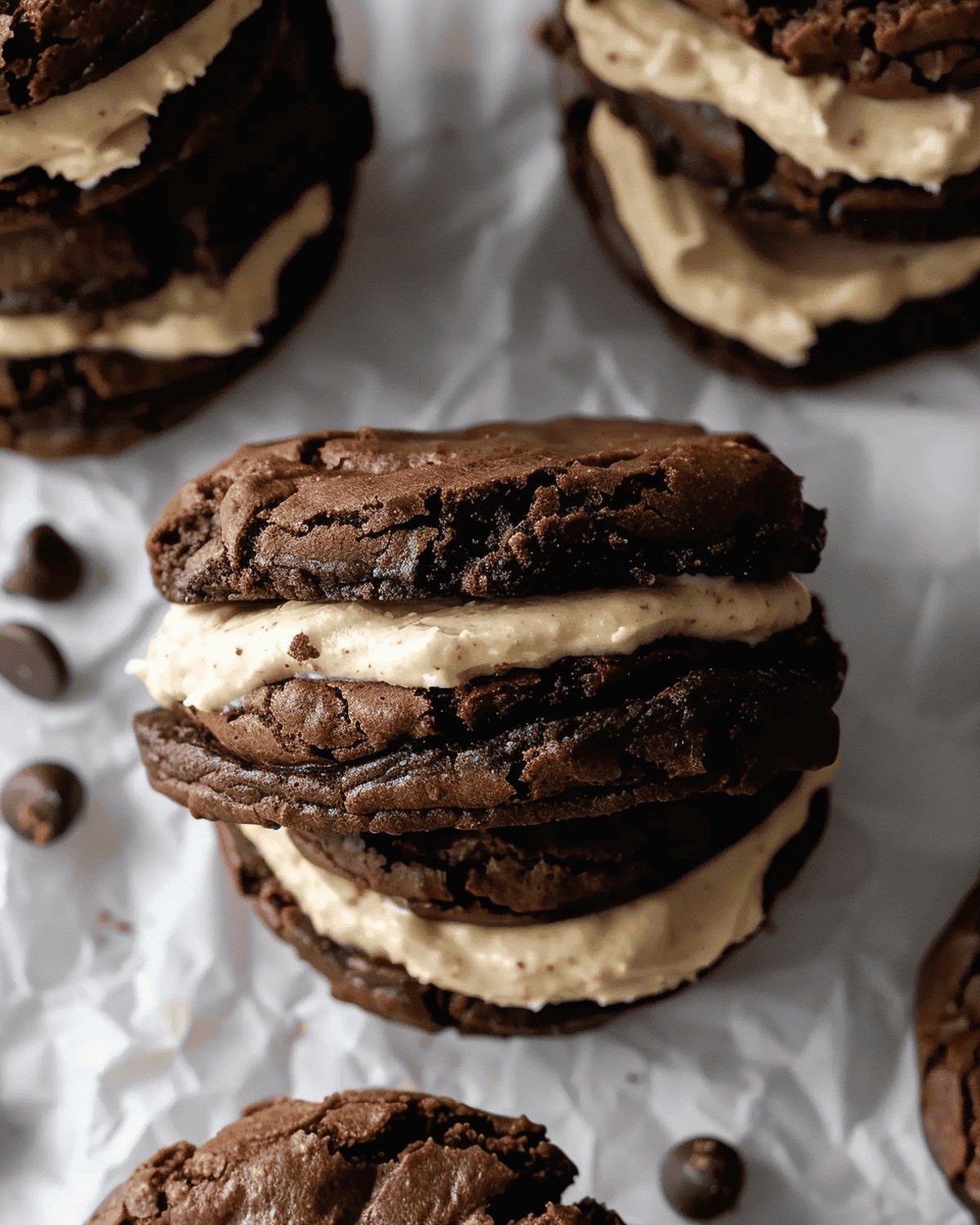 Gooey Brownie Cookie Sandwiches Recipe