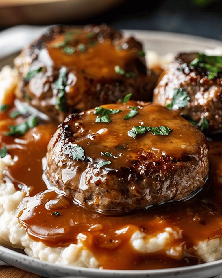 Salisbury Steak with Creamy Sauce Recipe