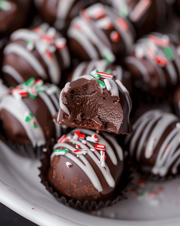 Silky Peppermint Chocolate Truffles Recipe