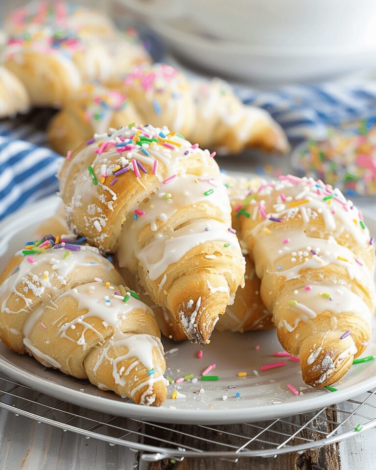 Dreamy Funfetti Cheesecake Stuffed Crescent Rolls Recipe