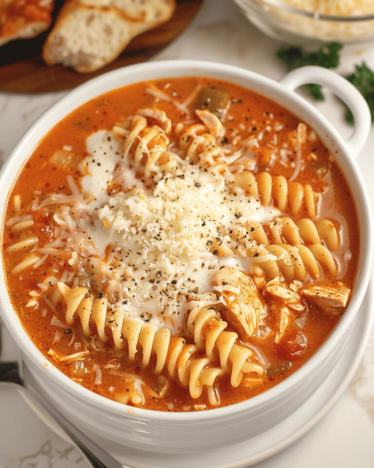 Hearty Crockpot Chicken Parmesan Soup Recipe