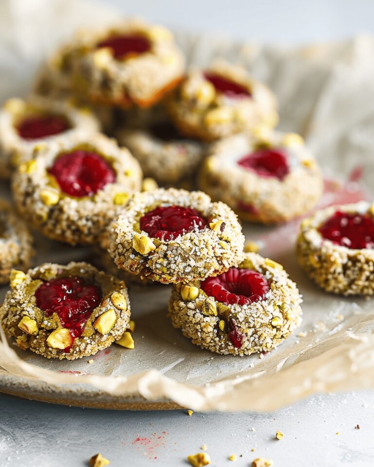 Raspberry Pistachio Thumbprints Recipe
