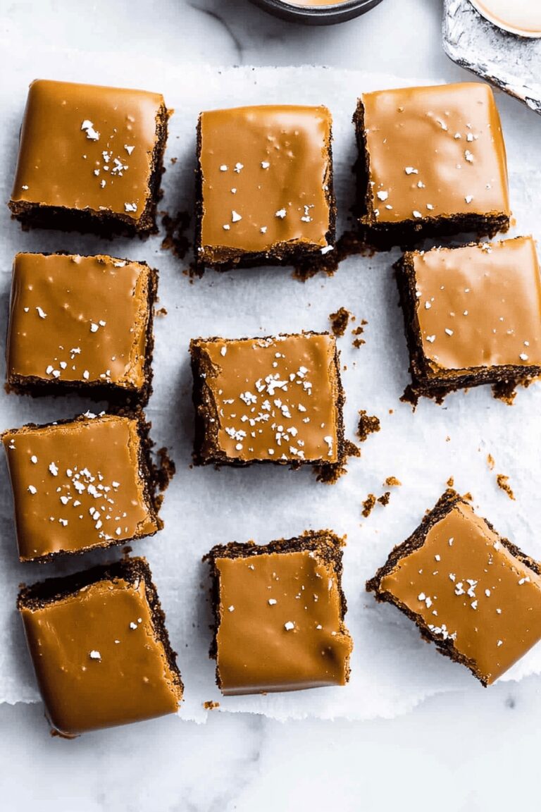 Gooey Pretzel Bottom Caramel Brownies Recipe