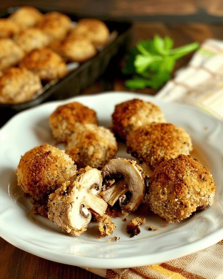 Golden Garlic Mushrooms Recipe