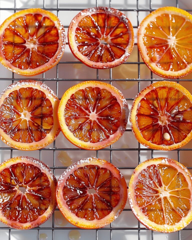 Homemade Candied Blood Orange Slices Recipe