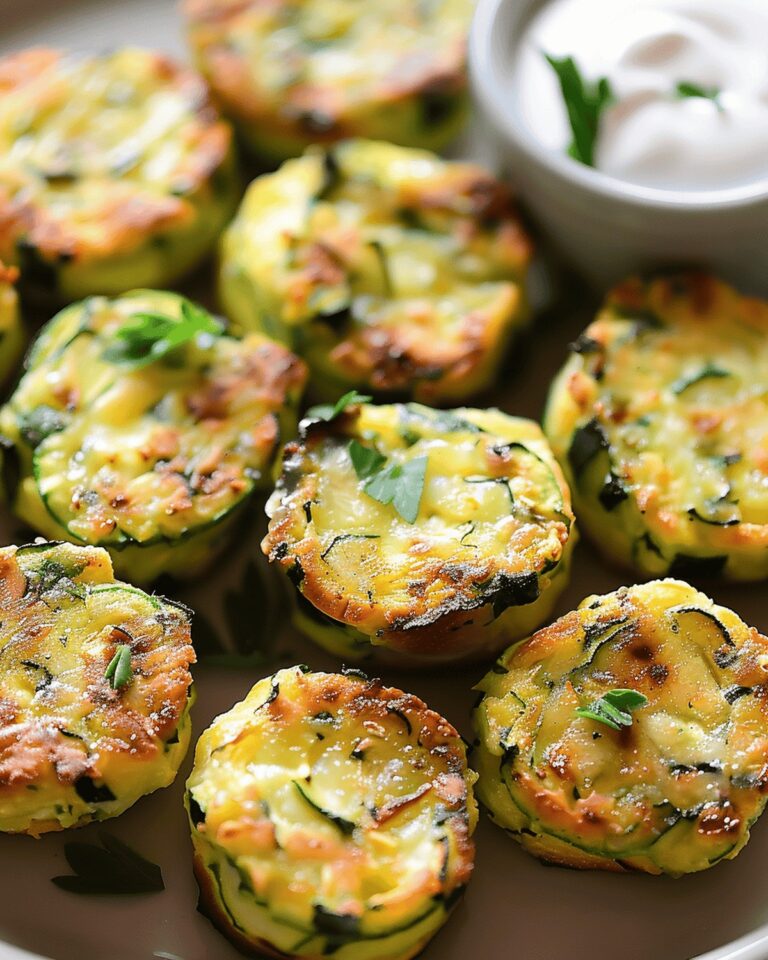 Drained Zucchini Garlic Bites Recipe