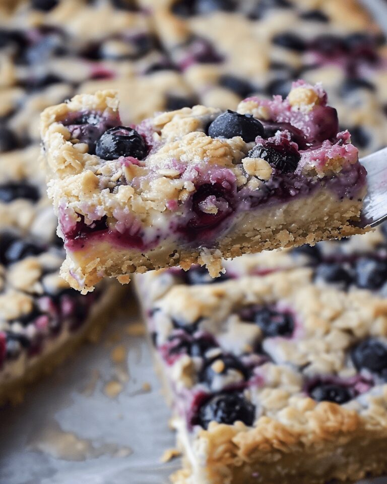 Silky Blueberry Cream Cheese Bars Recipe