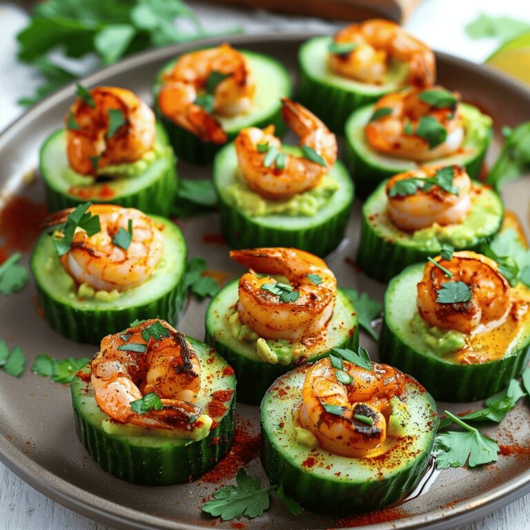 Blackened Shrimp Avocado Cucumber Bites Recipe
