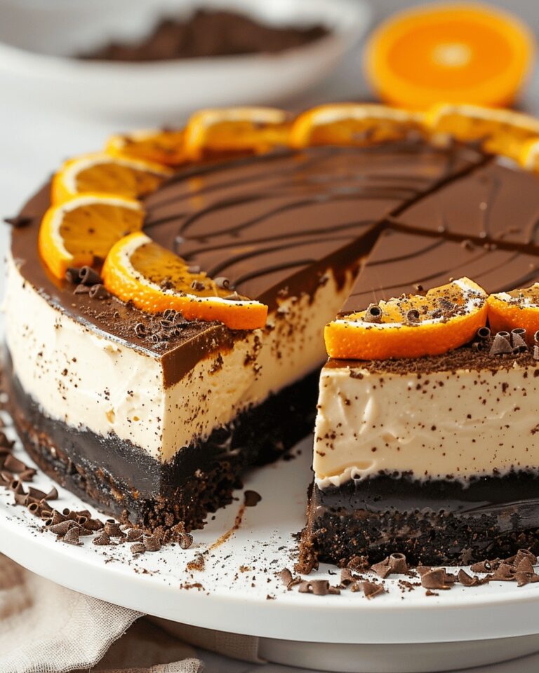 No Bake Chocolate Orange Cheesecake Recipe