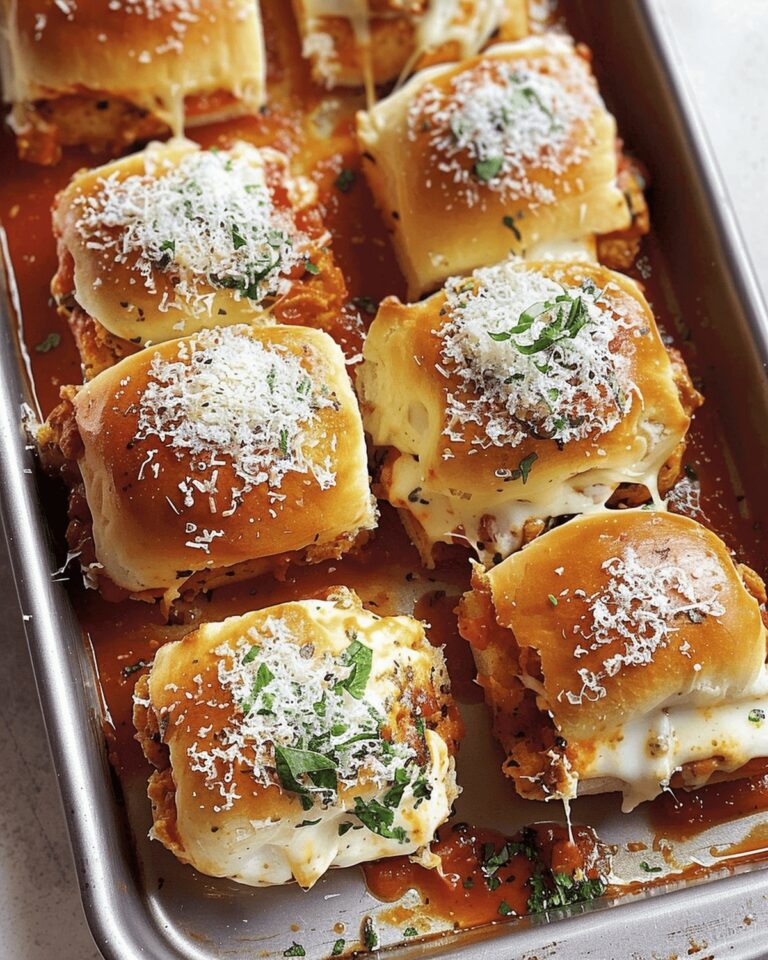 Cheesy Chicken Parmesan Sliders Recipe