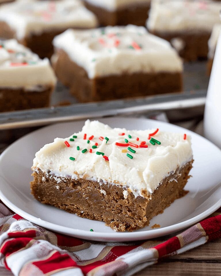 Cozy Gingerbread Cookie Bars Recipe