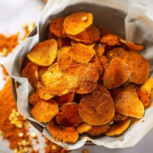 Air Fryer Crispy Sweet Potato Chips Recipe