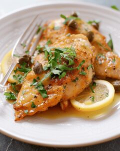 Lemon Caper Chicken Cutlets Recipe