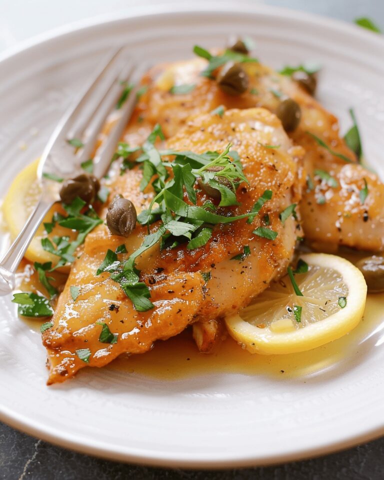 Lemon Caper Chicken Cutlets Recipe