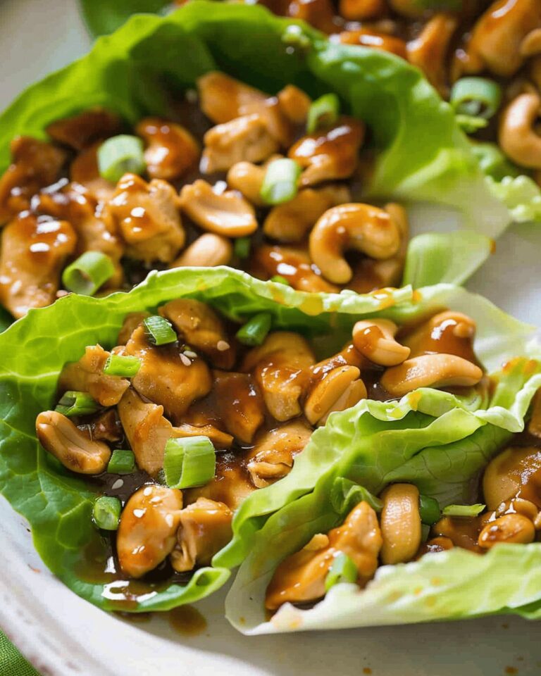 Cashew Chicken Lettuce Wraps Recipe