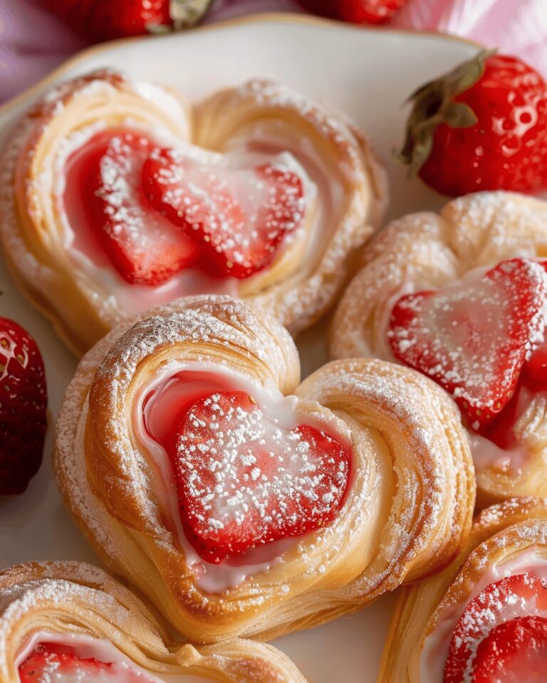 Silky Vegan Strawberry Cream Danish Recipe
