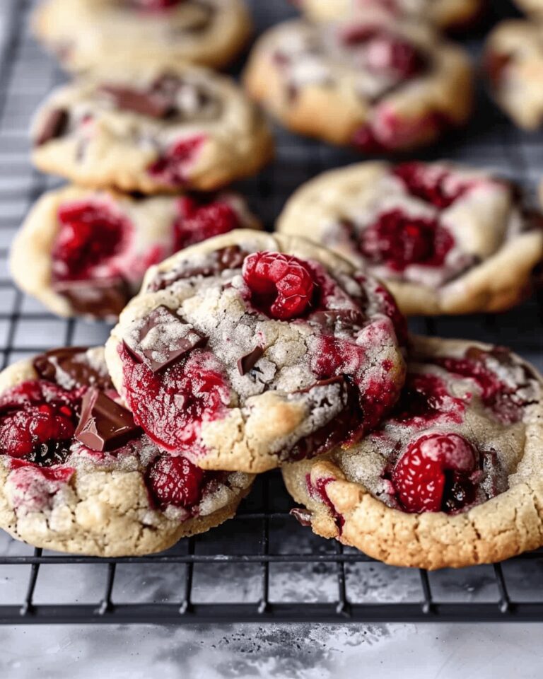 Indulgent Raspberry Chocolate Chunk Cookies Recipe