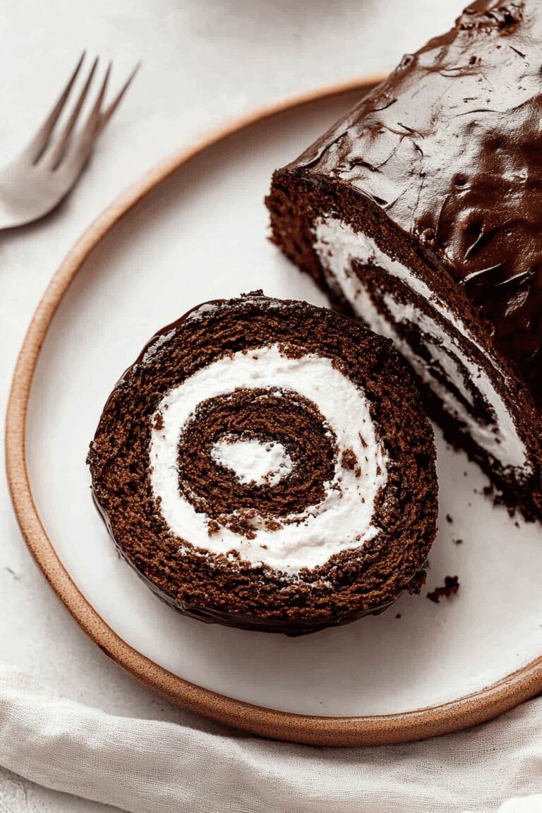 Silky Chocolate Cake Roll Recipe