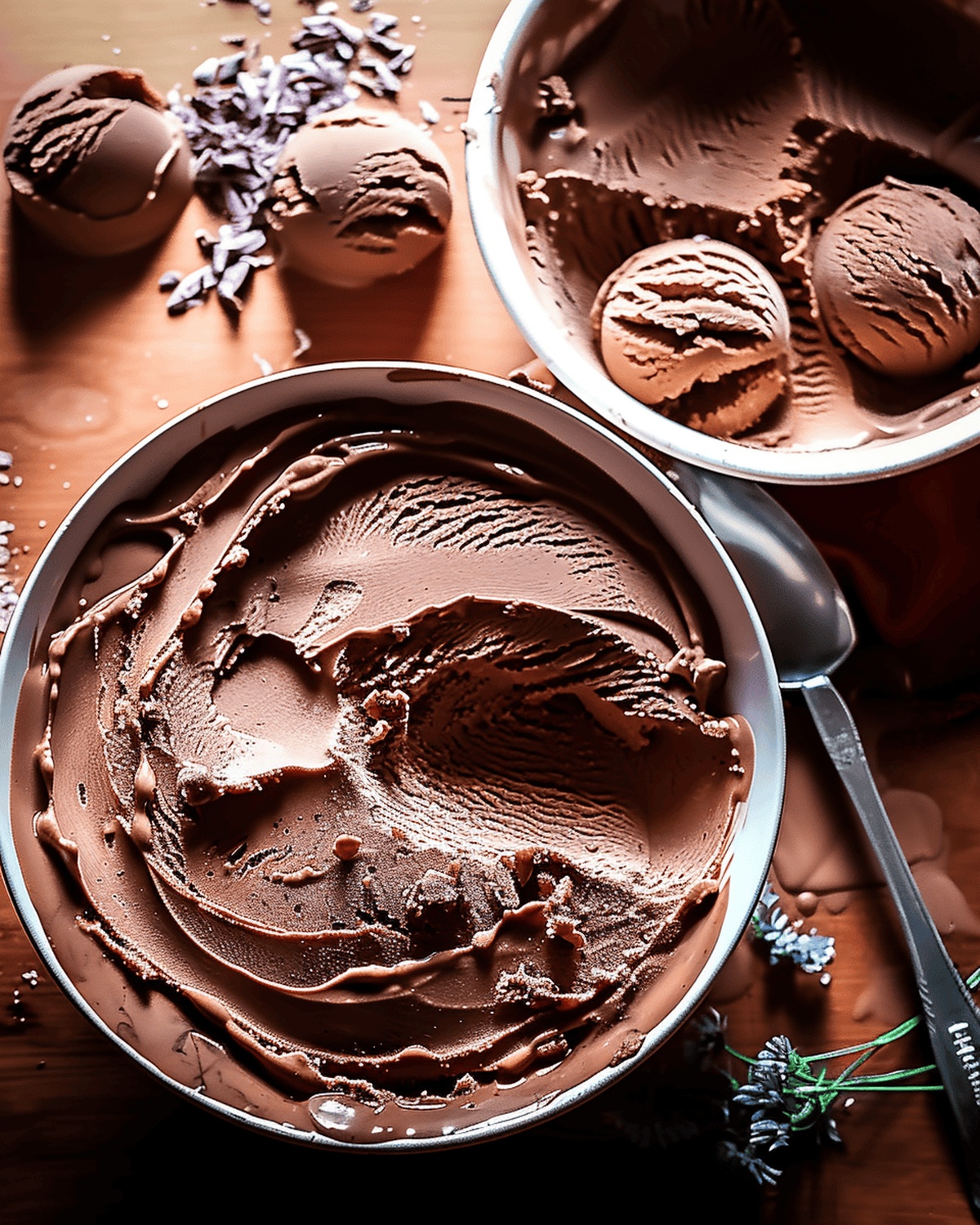 Easy Eggless Chocolate Ice Cream Recipe
