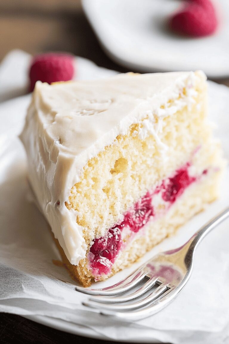 Dreamy Raspberry Lemon Cake Recipe