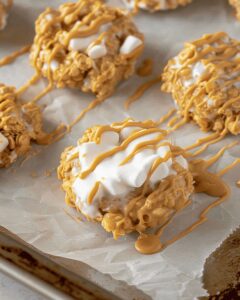 Dreamy Crumbl No-Bake Marshmallow Peanut Butter Cornflake Cookies Recipe