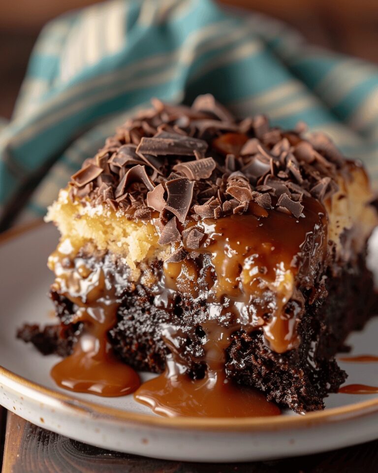 Luscious German Chocolate Poke Cake Recipe