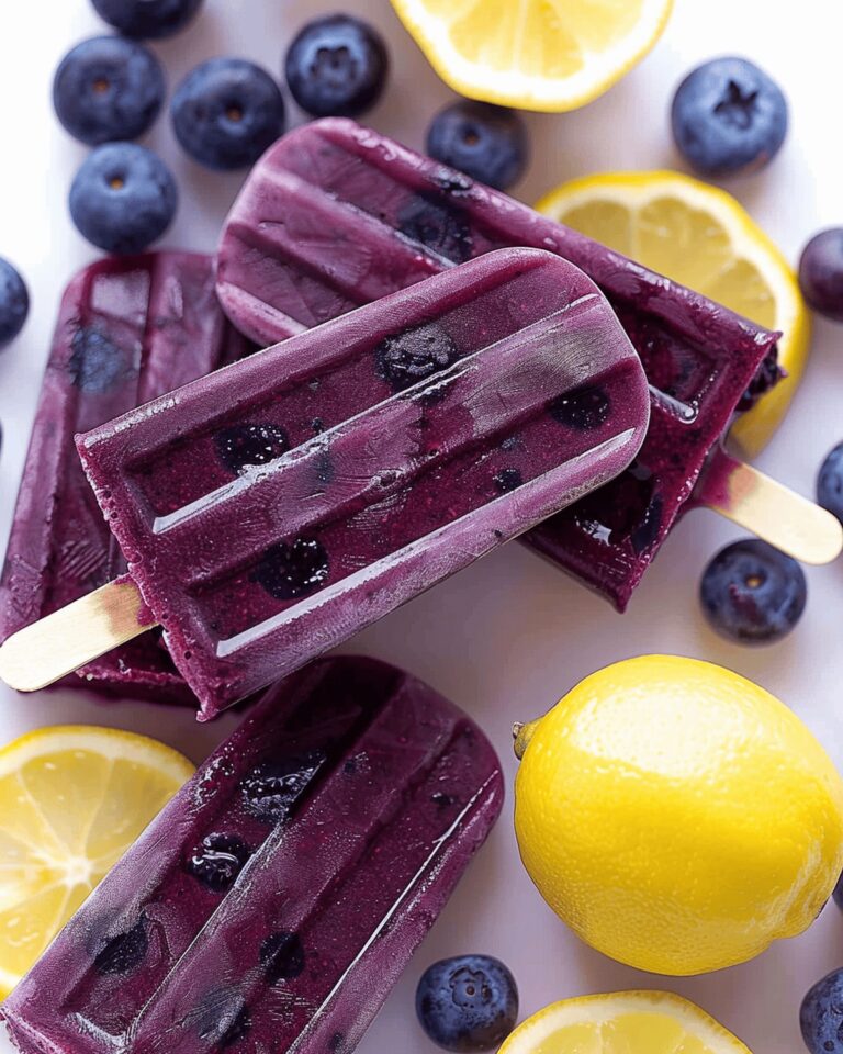 Summer Blueberry Lemon Popsicles Recipe