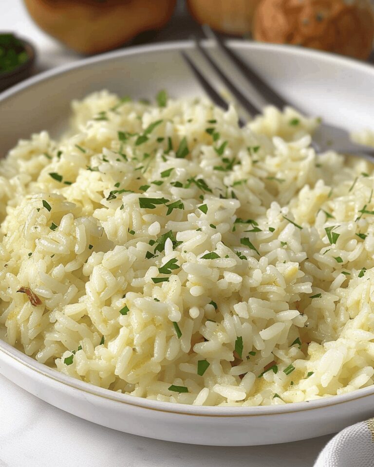 Aromatic Garlic Parmesan Rice Recipe