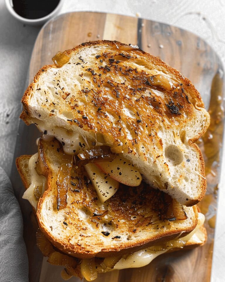 Gourmet Onion & Apple Grilled Cheese Sandwich Recipe