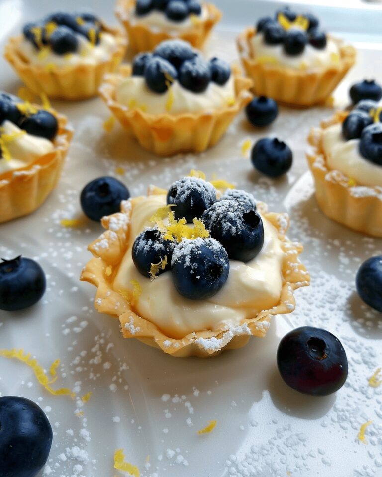 Vibrant Lemon Blueberry Tartlets Recipe