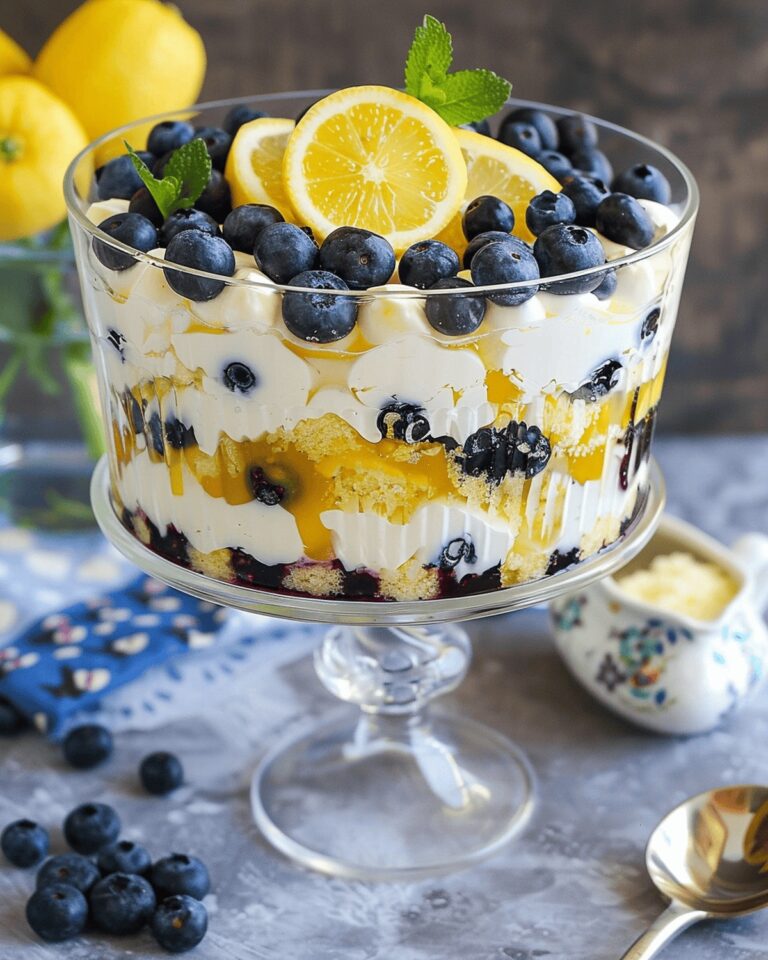Lemon Blueberry Trifle Recipe