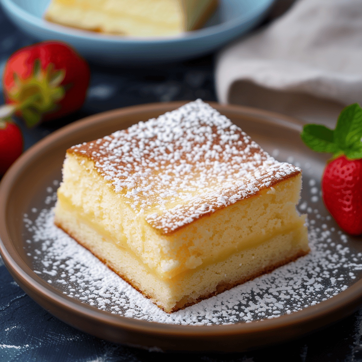 Vanilla Magic Custard Cake Recipe