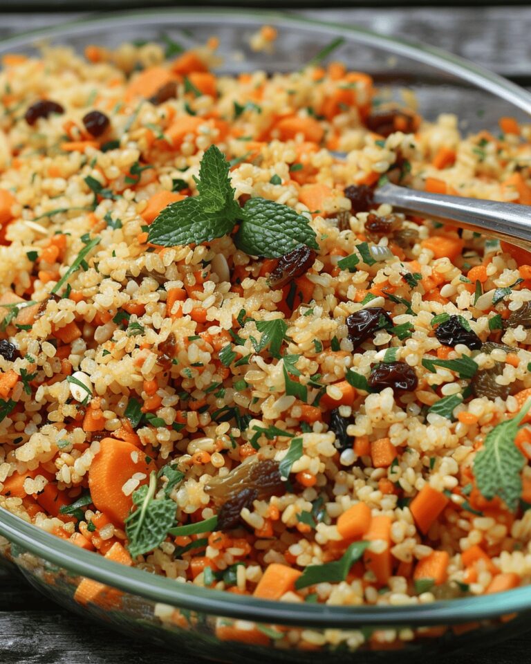 Bulgur Salad With Carrots, Mint, And Raisins Recipe