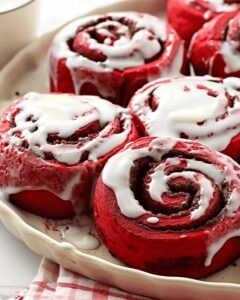 Indulgent Red Velvet Cinnamon Rolls Recipe