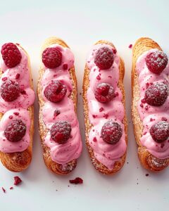 Silky Raspberry and Cream Clairs Recipe