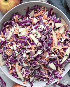 Red Cabbage Coleslaw With Apple & Parmesan Recipe