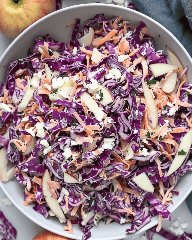 Red Cabbage Coleslaw With Apple & Parmesan Recipe