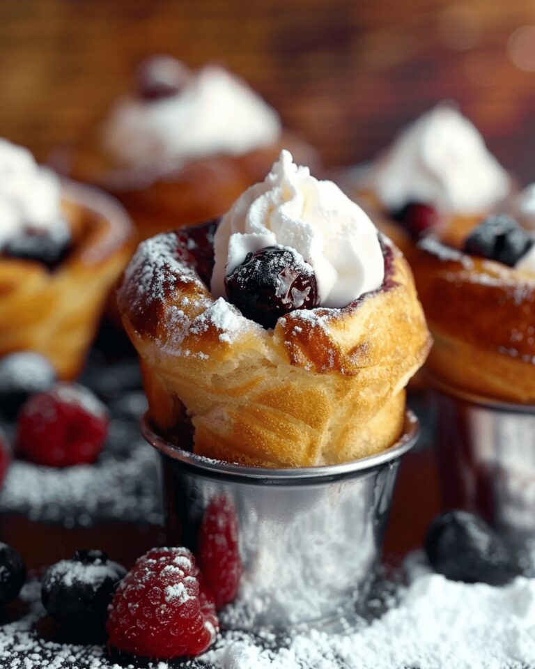 Fluffy Blueberry and Raspberry Popovers Recipe
