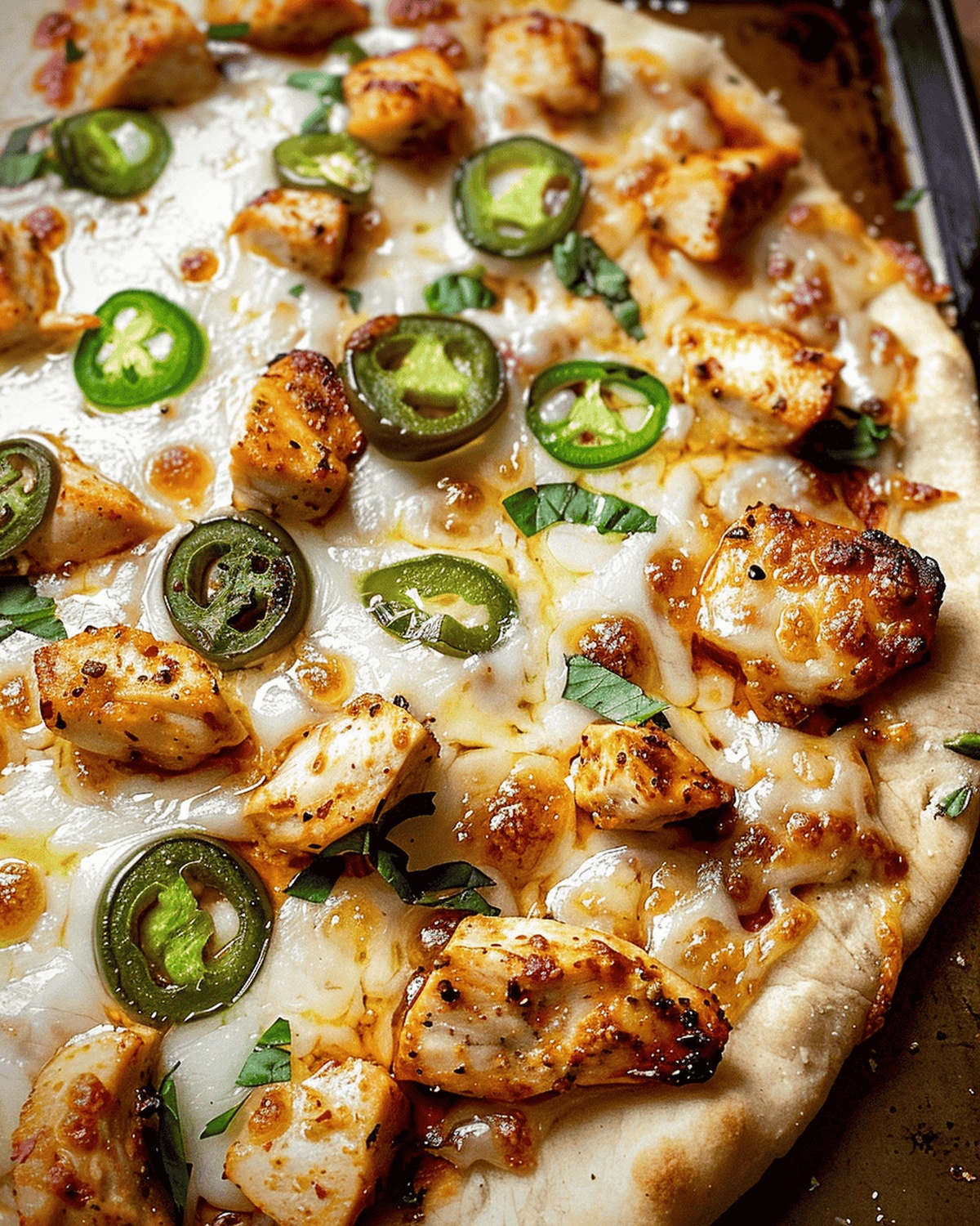 Fiery Chicken and Pickled Jalapeno Pizza Recipe