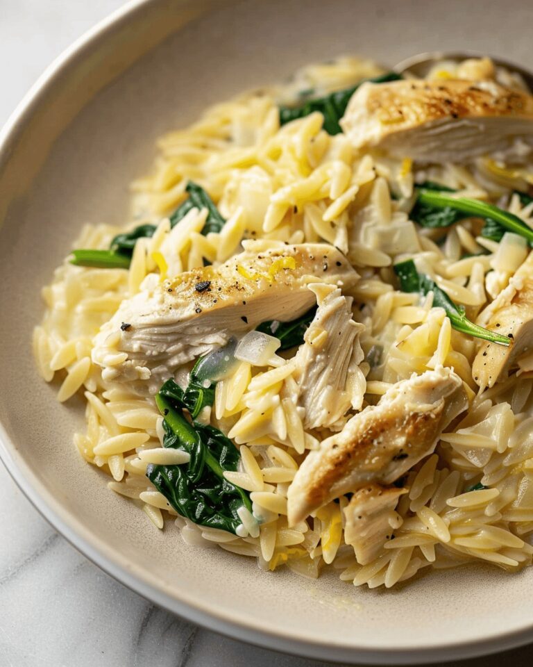 Tender Lemon Chicken Orzo Recipe