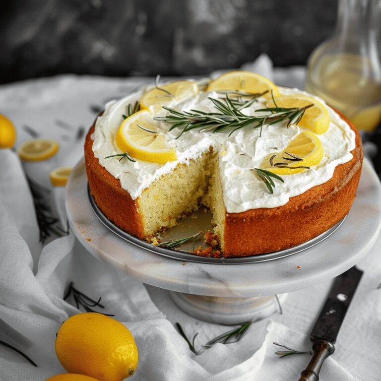 Lemon Rosemary Olive Oil Cake Recipe