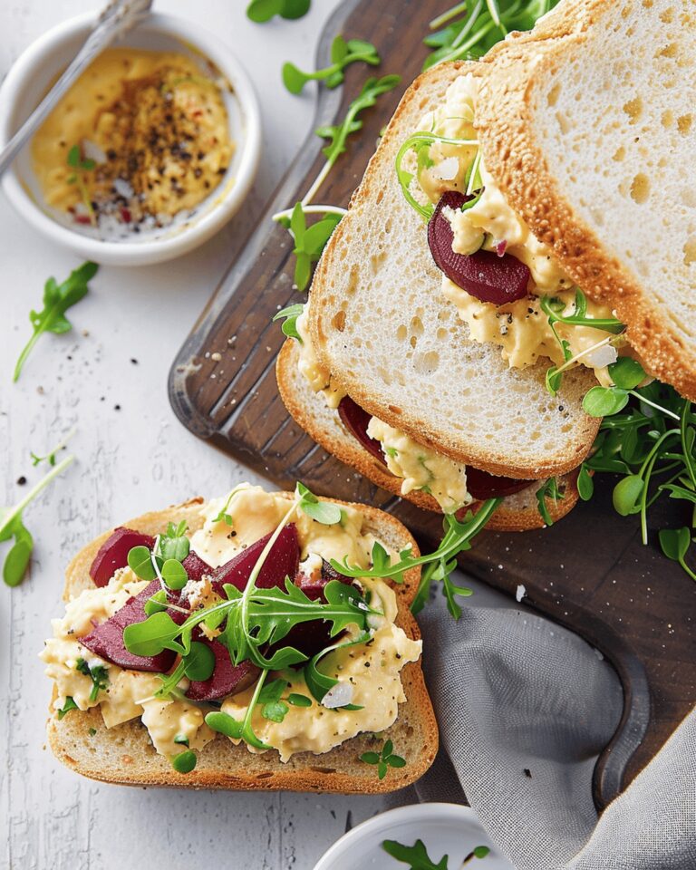 Egg Salad Sandwiches with Roasted Beet Recipe