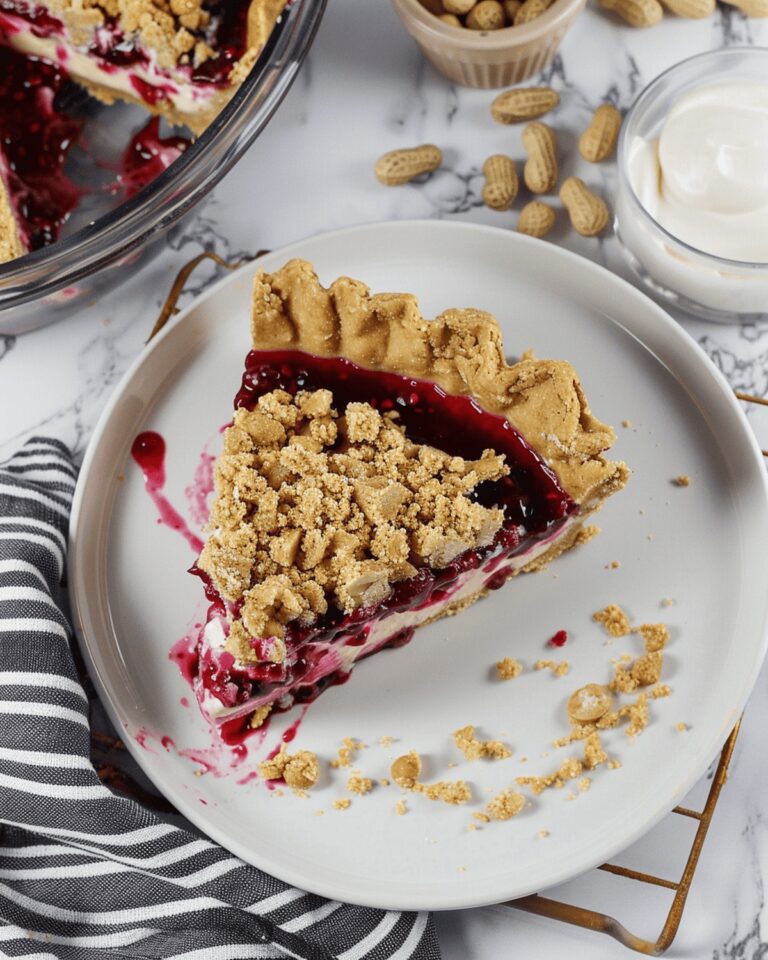 Luscious Peanut Butter and Jelly Pie Recipe