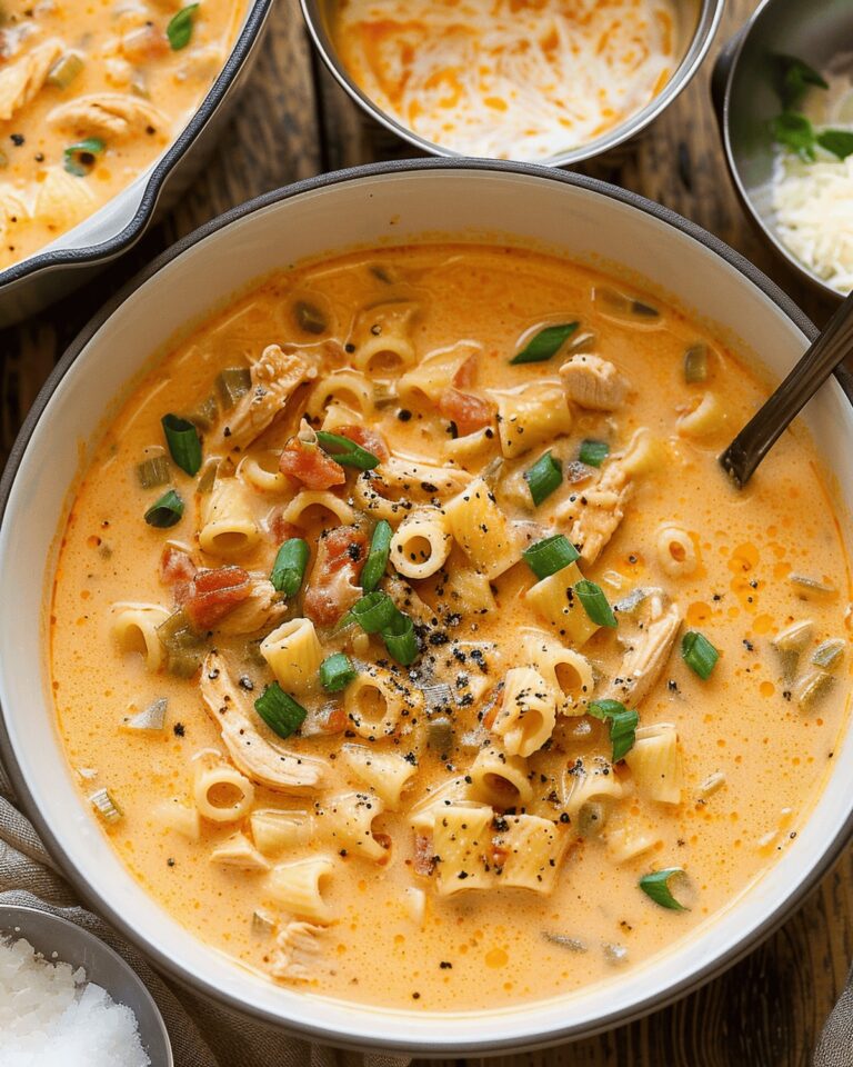 Creamy Cajun Chicken Pasta Soup Recipe