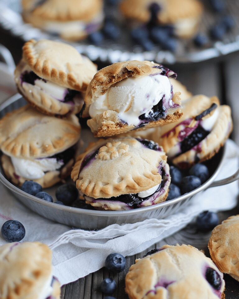 Frosty Blueberry Pie Ice Cream Sandwiches Recipe